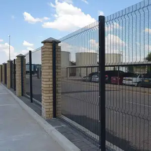 Pagar 358 keamanan tinggi pagar anti Maling galvanis antipotong untuk bandara dilapisi antinaik Harga pagar
