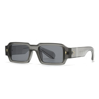 Lunettes de soleil unisexes à monture intégrale UV400, modèle 2026, très vendues pour le commerce transfrontalier, avec rivets, style streetwear européen et américain, pour influenceurs Instagram