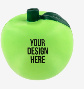 Ballons anti-stress personnalisés en forme de pomme, jouets à presser imprimés, logo promotionnel, cadeau en gros - Product Image 1