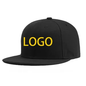 Sombreros deportivos con logotipo personalizado, gorra de béisbol con bordado plano de alta calidad, profesional, 6 paneles, venta al por mayor