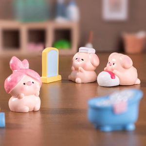 WeiJ Landscape Cute Beauty, <span class=keywords><strong>Petit</strong></span> <span class=keywords><strong>cochon</strong></span>, Maison de poupée, Décorations DIY, Accessoires pour blind bag, Mini bibelot - Product Image 3