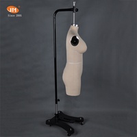JUN MEI Halbkörper-Damenunterwäsche-Torso-Schaufensterpuppe Größe 75C Weiß aus Fiberglas mit Baumwollstoffen, steckbar, zum Aufhängen, stehende Pose