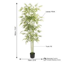 Bambú Artificial al por Mayor, Simulación Realista de Bambú para Decoración de Jardín y Hogar, Planta de Bambú Impermeable para Interiores y Exteriores