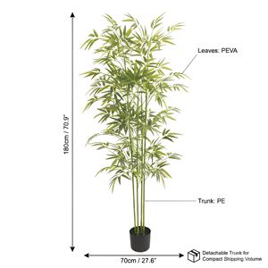 Bambous artificiels, simulation réaliste de <span class=keywords><strong>bambou</strong></span> pour la décoration du jardin et de la maison, plante de <span class=keywords><strong>bambou</strong></span> imperméable pour l'intérieur et l'extérieur - Product Image 3