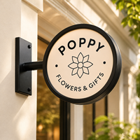 Boîte à lumière LED avec cadre en aluminium, enseigne publicitaire personnalisable, boîte à lumière en acrylique à haute luminosité pour extérieur