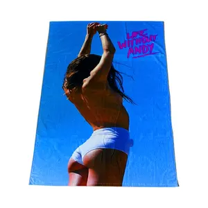 Sexy Popular Beach Towel With Logo Custom Print Fast Drying Skin Friendly Beach Towels