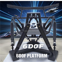 Sim Racing Cockpit Configuración completa 6 Dof 3 Pantalla Asiento único Simulador de carreras de karts en casa