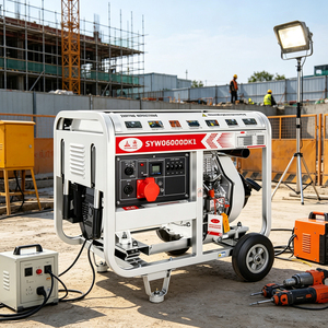 6.6kW <b>Generator</b> 50Hz Portable Set Open Frame Single Phase Three SYW06000DK SYW06000DK1 Cooling System Air-cooled Engine Ensures - Product Image 4