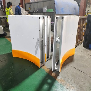 Tùy chỉnh sân Hockey Rink đào tạo hàng rào HDPE trong nhà ngoài trời bảo vệ mịn tấm Mini Dasher hệ thống hội đồng quản trị khung thép hỗ trợ - Product Image 1