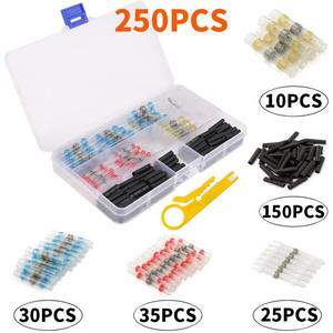Kit de bornes de raccordement à sertir thermorétractables étanches pour câblage électrique en ingénierie chimique - Product Image 6