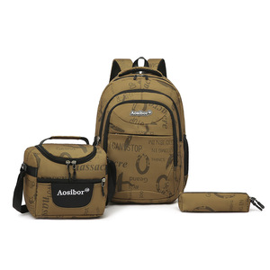 Manufacturer Wholesale Large Capacity <b>Backpack</b> 3-piece Set, Multifunctional <b>Backpack</b> for Boys - Product Image 4