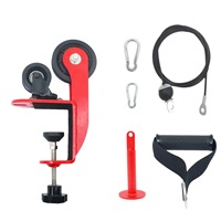 Machine professionnelle de musculation des avant-bras et des bras, en acier, de bureau, avec poulie et câble, multifonctionnelle, portable