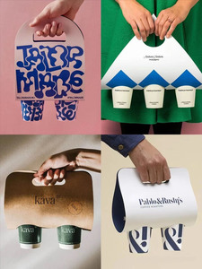 Fundas ajustables de cartón corrugado con impresión personalizada, fundas para vasos de plástico y papel - Product Image 4