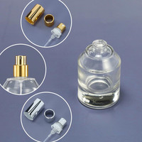 Set Botol Parfum Mewah 30ml 50ml 100ml dengan Pompa Semprot Desain Bahu Miring Buatan China