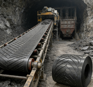 BOTHWIN Yeraltı Potasyum Kauçuk Chevron Bantı, Sürekli Madenci Konveyörü için Kesme Hizmetiyle Yükleme İstasyonuna Geçiş Sağlayan Bantlar - Product Image 1