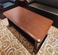 Table basse carrée de luxe en bois massif, livraison gratuite, Table de thé