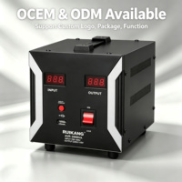 Stabilisateur de tension monophasé 2KVA 220V en gros avec écran LCD, boîtier en aluminium, contrôle par relais, certifié CE, résistant à la chaleur et à l'humidité