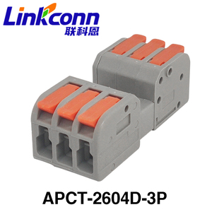Linkconn APCT-260 Series <b>Wire</b> Connectors Rectangular PC Housing Quick Connect Terminal Blocks for Electrical <b>Wire</b> Connections - Product Image 3