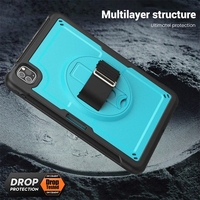 360 rotation dragonne étui antichoc pour iPad Air 6 5 4 11 13 pouces 2024 Pro11 13 2022 iPad 10.2 9e 8e 7e 10e génération