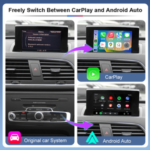 Module de rétrofit portable sans fil <span class=keywords><strong>CarPlay</strong></span> et Android Auto pour <span class=keywords><strong>Audi</strong></span> A1/<span class=keywords><strong>Q3</strong></span> 2012-2018, prise en charge de l'assistance vocale tactile et de la caméra, 12V - Product Image 2