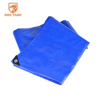 Bâche en PE à prix avantageux, ruban bleu, plastique, imperméable, enduite de polyéthylène, pour l'extérieur
