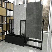 Dernier support d'affichage rotatif de type pierre de marbre de quartz 360, support de sol push pull pour carreaux de céramique