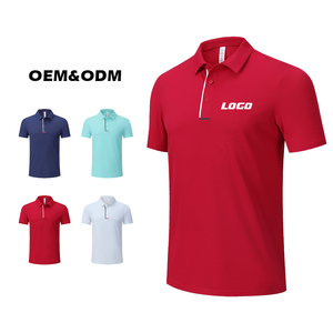 T-shirt polo personnalisé de la meilleure qualité Polo athlétique imprimé de logo à séchage rapide anti-boulochage de conception jacquard personnalisée - Product Image 4