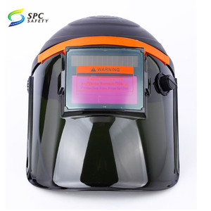 Cabezal de oscurecimiento automático montado en la energía Solar soldadura <span class=keywords><strong>transparente</strong></span> máscara de casco de soldadura de atenuación <span class=keywords><strong>para</strong></span> soldador - Product Image 2