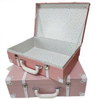 Quadratische Kartonbox mit matter Laminierung für Uhren und Brillen, selbstaufrichtendes Design, rosarote Verpackung