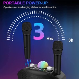 Micrófono inalámbrico 4 en 1 <span class=keywords><strong>con</strong></span> luces LED <span class=keywords><strong>PARA</strong></span> Karaoke, micrófono portátil <span class=keywords><strong>para</strong></span> niños, regalos, juguetes <span class=keywords><strong>para</strong></span> niños y <span class=keywords><strong>niñas</strong></span> - Product Image 2
