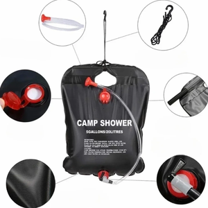 Sacs de douche solaires pliables 20L pour extérieur, chauffage compact pour le camping et le bain - Product Image 3