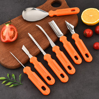Groothandel Draagbare Fruit Groente Voedsel Mes Beeldhouwen Gereedschapsset Pompoen Carving Kit