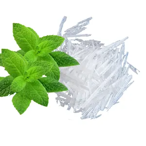 Dl-menthol مستخلص نباتي من الغذاء إضافة نكهة رائحة Dl-menthol كريستال المنتول