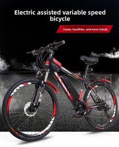 Bicicleta Eléctrica de <span class=keywords><strong>Montaña</strong></span> para Adultos, Estilo Deportivo de Alta Calidad, 36V, 21 Velocidades, Aleación de Aluminio, Motor de 30-50 Nm en el Buje Trasero, Frenos de Disco - Product Image 6