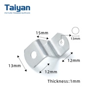 Clips d'angle en Z à double trou décalés TS-K133 pour toiles, matériel et accessoires pour cadres photo et expositions d'art