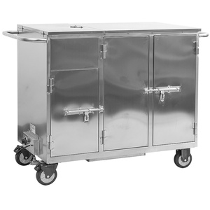 (MS-T120S) Chariot de service de repas pour hôpital, chauffant et désinfectant, en acier inoxydable 304, hermétique - Product Image 1