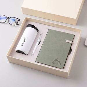2025 2026Notebooks Customizable PU Leather Notebook Gift Box Set Business Gift <b>Journal</b> Gift Set With Pen and Coffee Bottle - Product Image 1