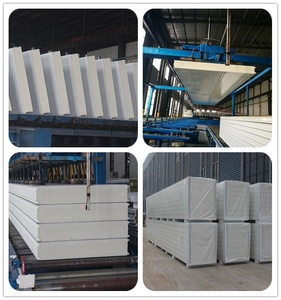 Paneles de Pared Sándwich de Acero, <span class=keywords><strong>Material</strong></span> Galvanizado Duradero <span class=keywords><strong>para</strong></span> Casas Prefabricadas - Product Image 6