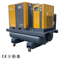 Compresseur d'air portable à vis 5,5 kW 7,5 kW 15 kW 22 kW avec réservoir d'air de 300 L 500 L 600 L, sécheur d'air et filtres à air