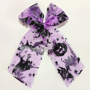 Новогодний Хэллоуин, Лидер продаж, сетчатый бант, аксессуар для волос для девочек, завязанный бант - Product Image 5