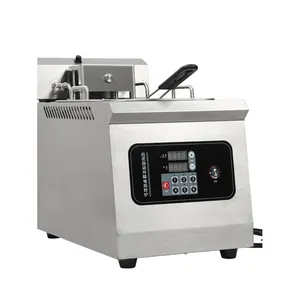 Automatic Lift Potato Chips Frying Machine Single Tank Fried Chicken Maker 14L Electric Deep Fryer For Sale