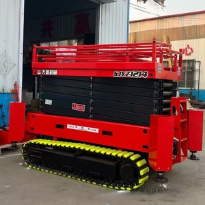 Platform Lift Gunting Hidrolik Crawler <span class=keywords><strong>Mobile</strong></span> 14m Tinggi Maksimum Baja Chrome Vanadium Tersedia Kustomisasi - Product Image 3