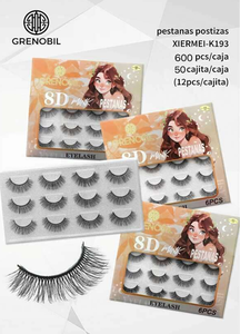 Crenobil 8D Ciglia Finte in Visone 6 Pezzi con Banda Invisibile Effetto 3D - Product Image 3