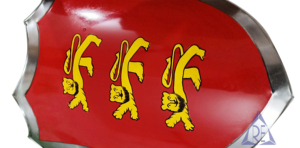 Thời Trung Cổ hiệp sĩ Templar lá chắn Phục Hưng Áo Giáp Thép trang trí nhà động vật chiến tranh Lá chắn Sơn mô hình thủ công tùy chỉnh thực hiện cao - Product Image 2