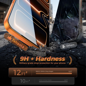 Комплект из 2 штук: Защитное стекло HD Clear 9H для iPhone 15/16 Pro Max, безворсовая установка, высокая четкость - Product Image 2