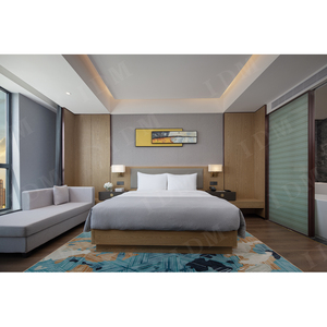Nội thất phòng khách sạn IDM bộ hoàn chỉnh thiết kế miễn phí 5 sao đồ nội thất khách sạn bằng gỗ Bộ phòng ngủ - Product Image 4
