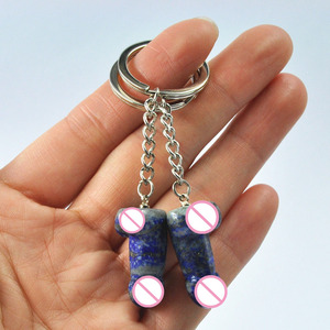 Factory Wholesales <strong>Crystal</strong> Dildo <strong>Key</strong> Chain, Gemstone <strong>Keyring</strong>, Natural Agate Heart <strong>Keychain</strong> - Product Image 4