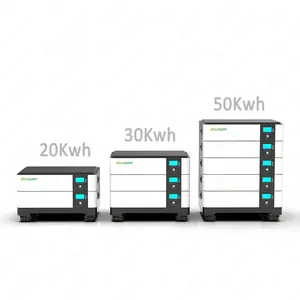 Delongtop Lifepo4 48v 200Ah 400ah 51.2v 10KWH 20kwh LFP sistema di accumulo di batterie a energia solare per la casa montato su Rack