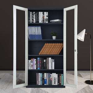 Armario de hierro personalizado al por mayor, archivador moderno de acero para oficina, cocina, almacenamiento, casillero de almacenamiento de Metal ajustable - Product Image 4