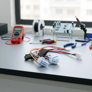 ชุดสายไฟแบบกำหนดเองได้หลายสีพร้อมขั้วต่อสีน้ำเงิน ได้รับการรับรองมาตรฐาน UL/CE/ISO สำหรับเครื่องทำความเย็นและเครื่องใช้ไฟฟ้า - Product Image 5